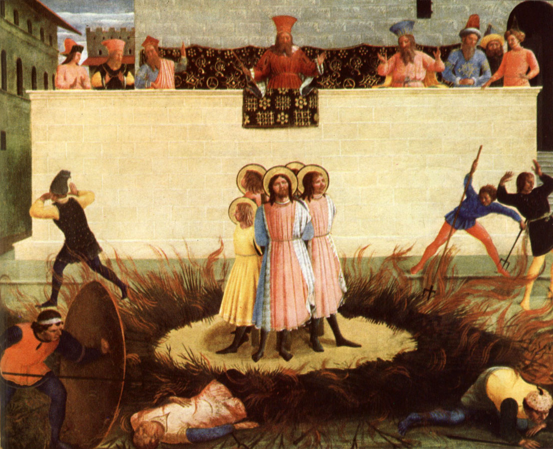 Fra Angelico The Attempted artyrdom of ss cosmas and damian